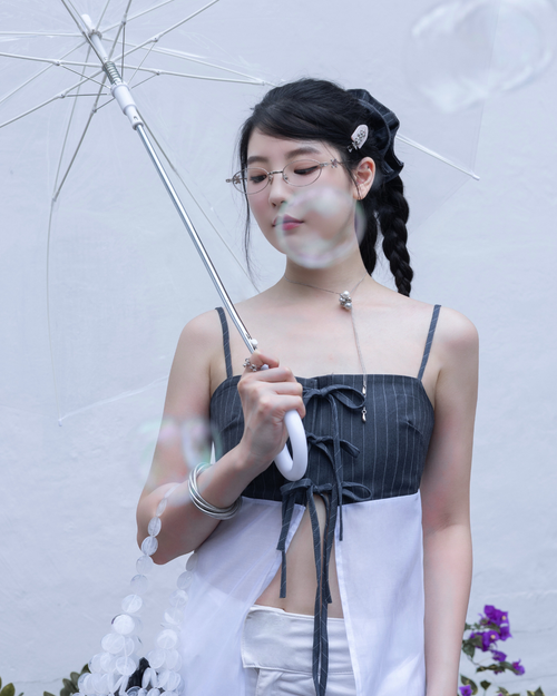 HAZE RIBBON LONGLINE TOP