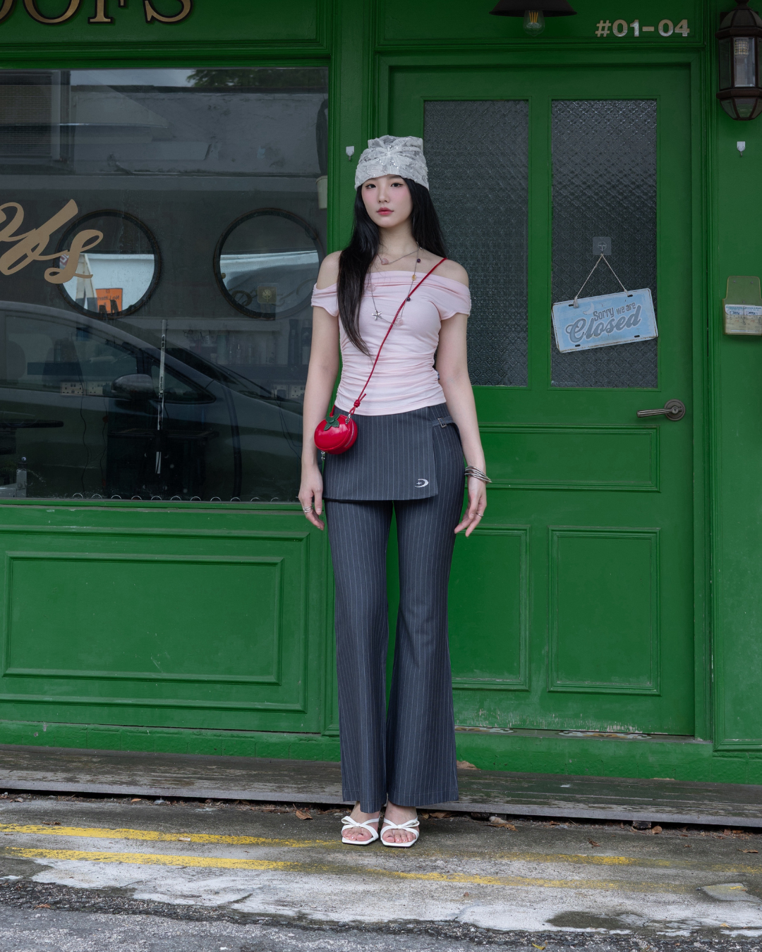 LUNA PINSTRIPE SKIRT PANTS
