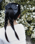 DOUBLE TIERED PINSTRIPE SCRUNCHIE